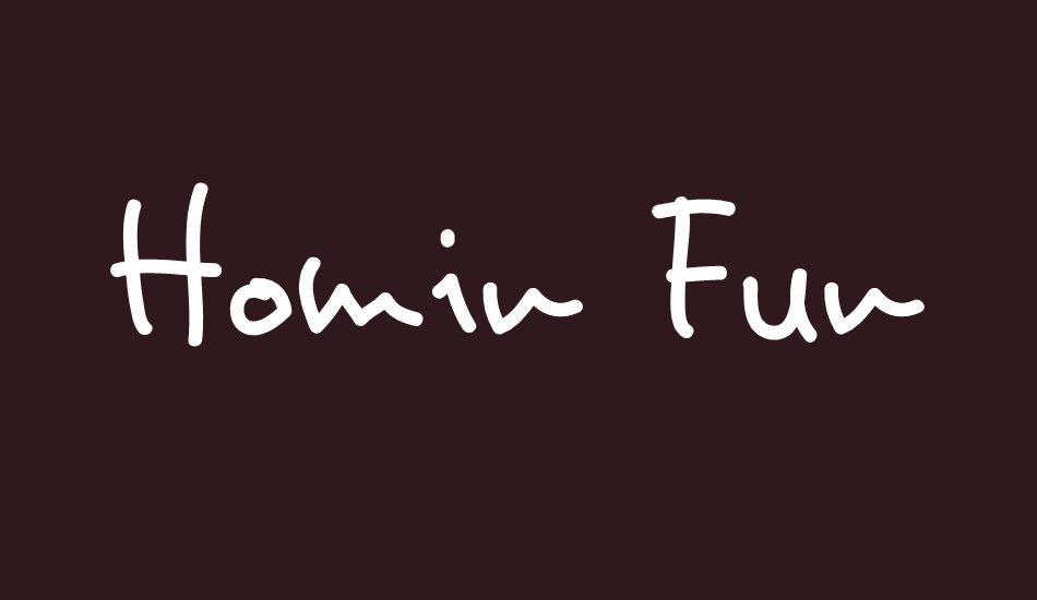 Homin Fun font big