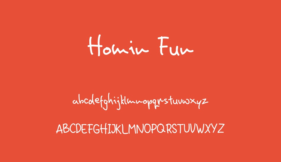 Homin Fun font