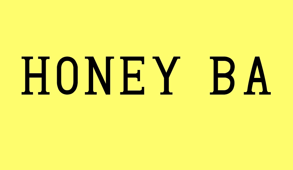 Honey Badger font big