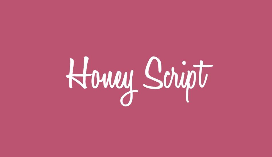 Honey Script font big