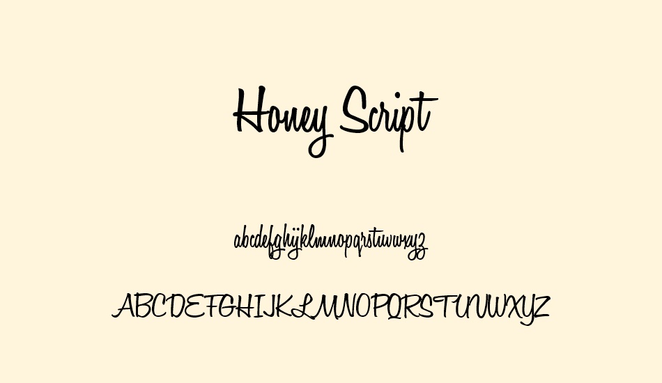 Honey Script font