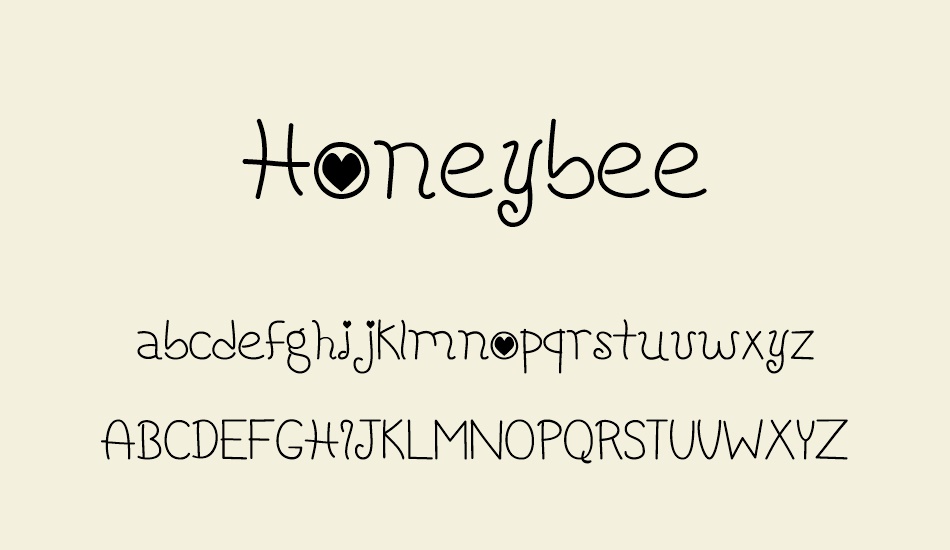 Honeybee font