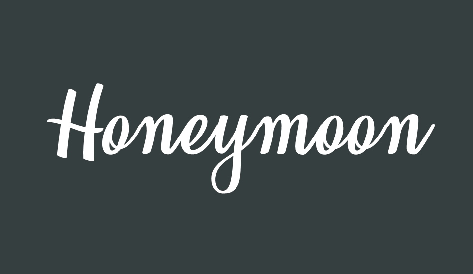 Honeymoon Personal Use font big