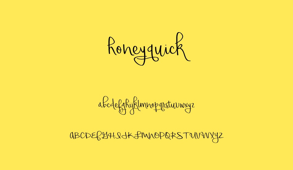 honeyquick font