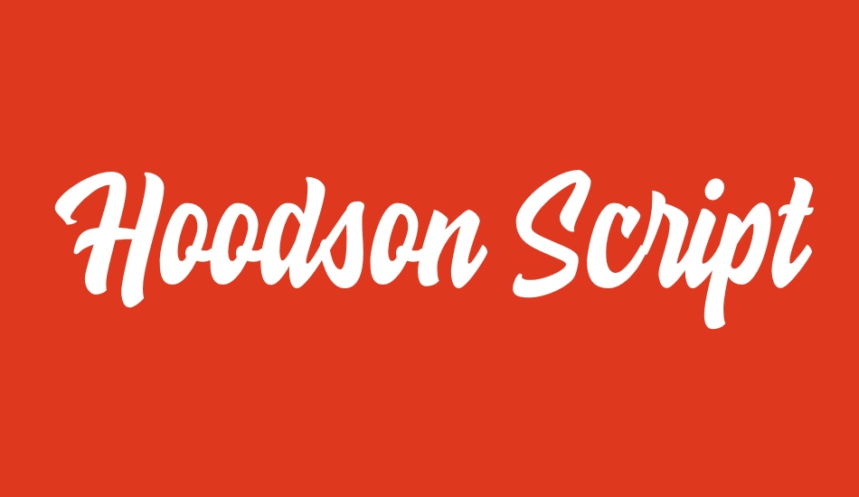 Hoodson Script Free Demo font big