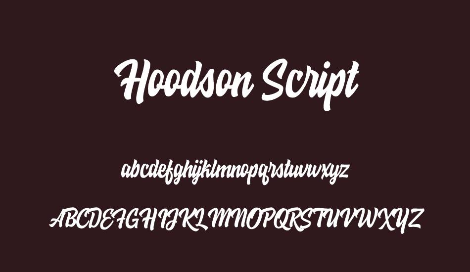 Hoodson Script Free Demo font