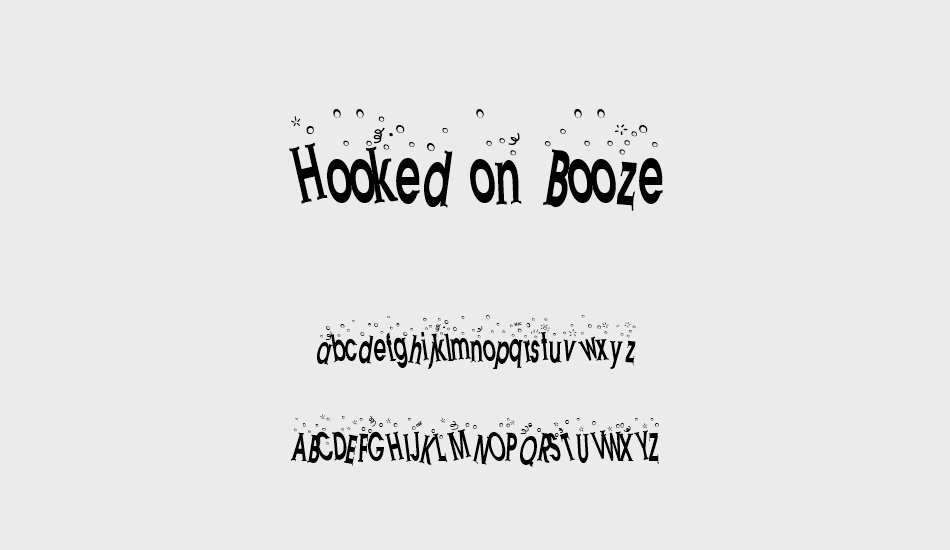 Hooked on Booze font