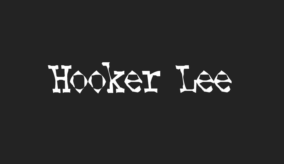 Hooker Lee font big