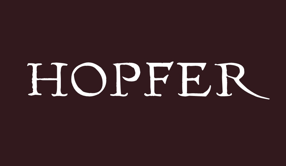 Hopfer Hornbook font big