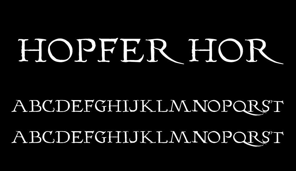 Hopfer Hornbook font