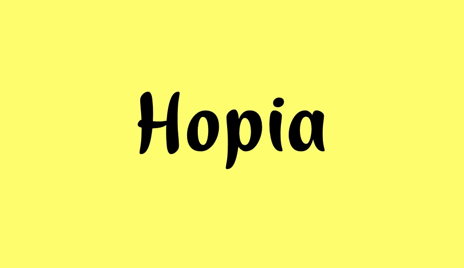 Hopia font big