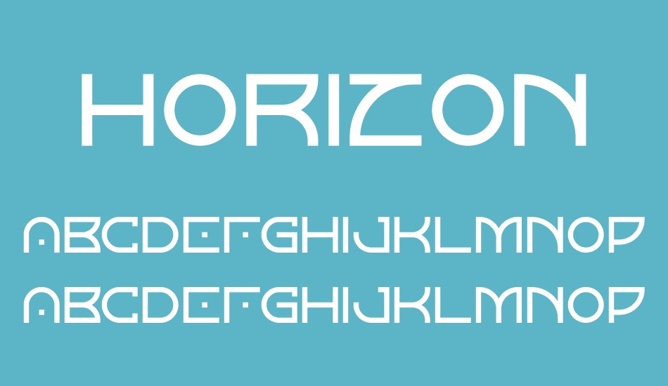 Horizon font