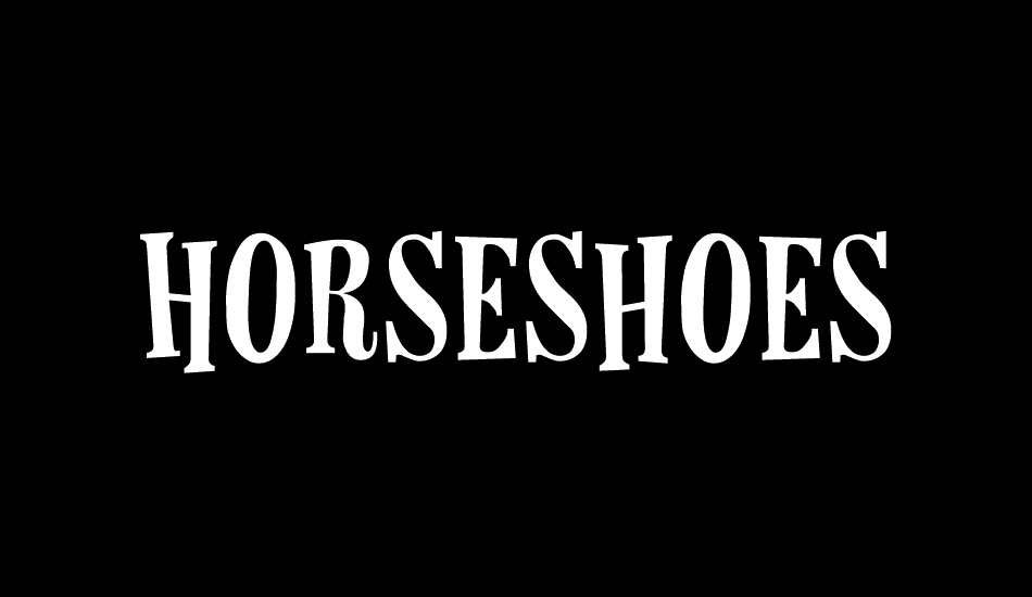 Horseshoes font big