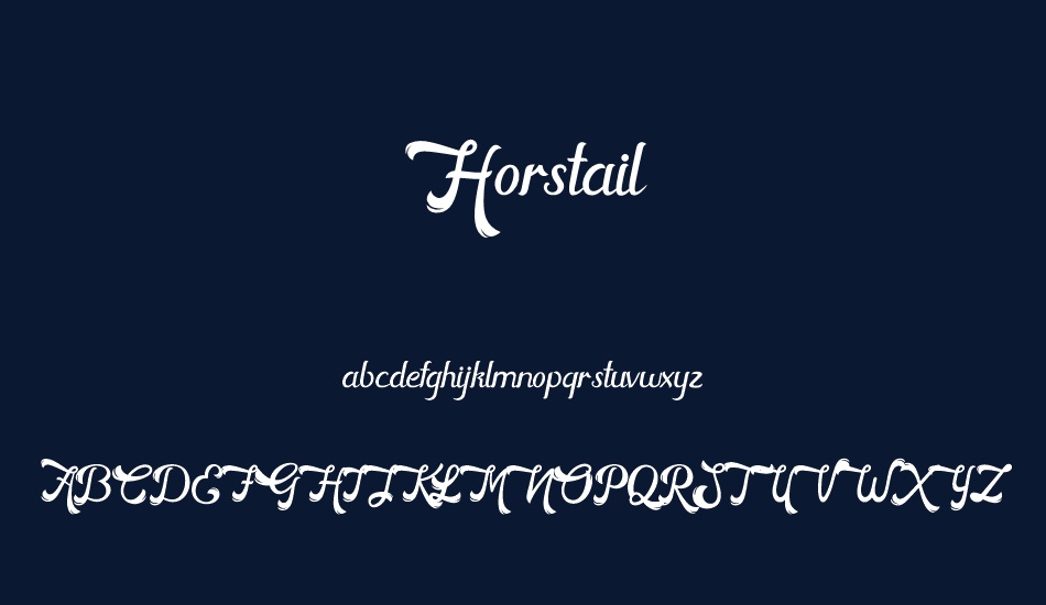 Horstail Free font