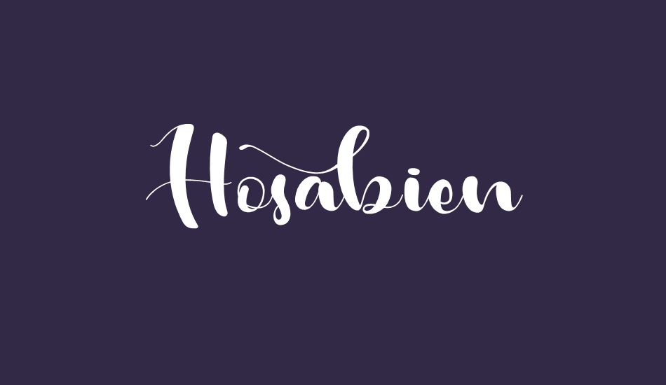 Hosabien font big