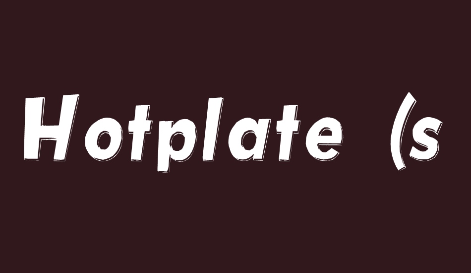 Hotplate (sRB) font big