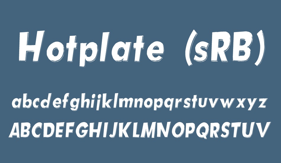 Hotplate (sRB) font