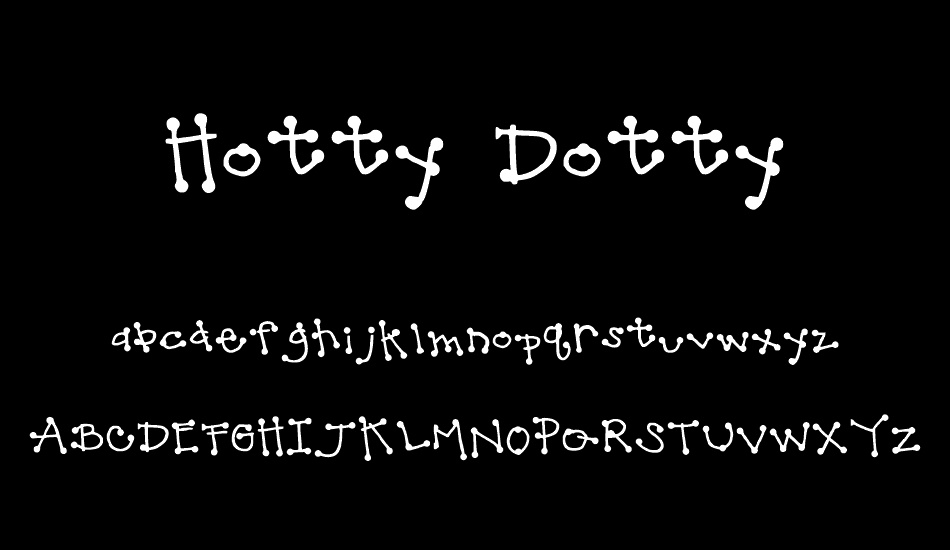 Hotty Dotty font