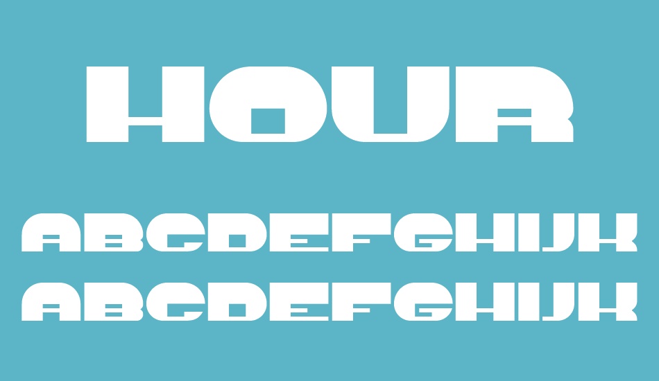 Hours font