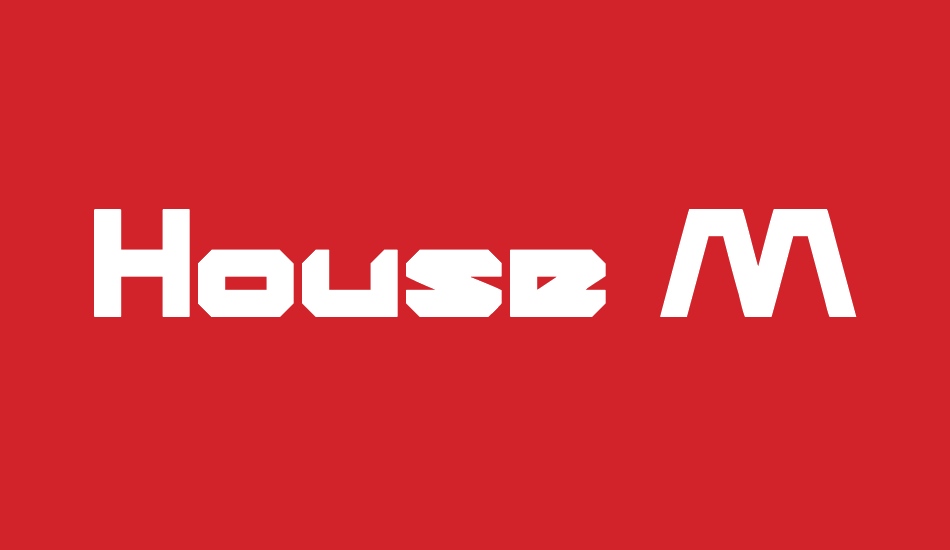 House Music font big