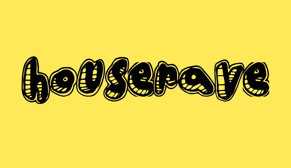 HouseRave font big