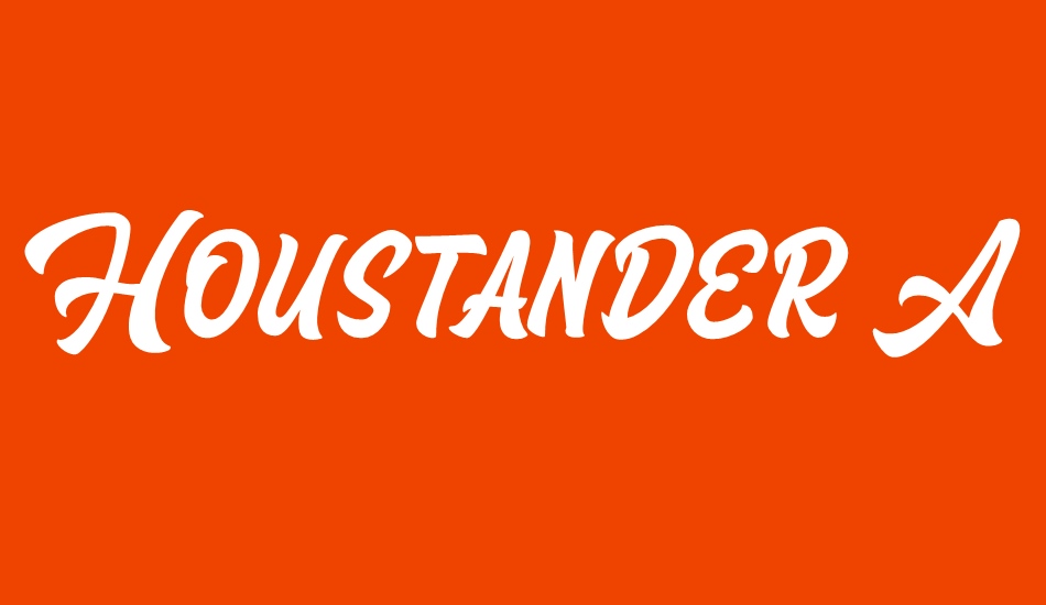 Houstander Allcaps Demo font big