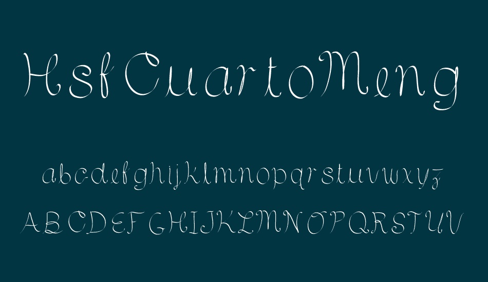 HsfCuartoMenguante font