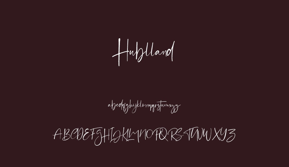 hublland font