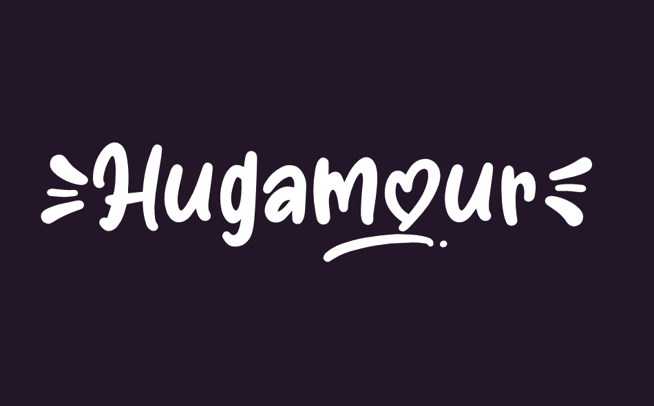 Hugamour font big