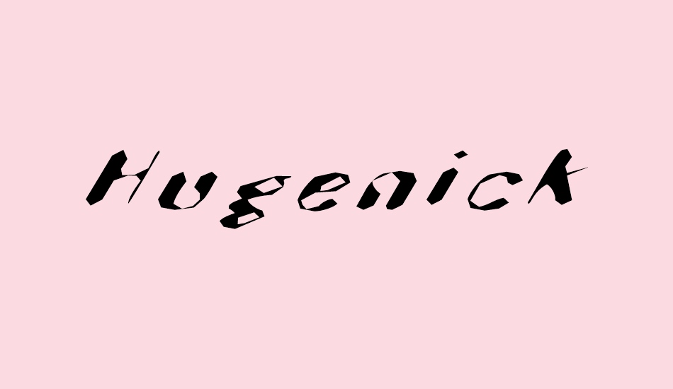 Hugenick font big