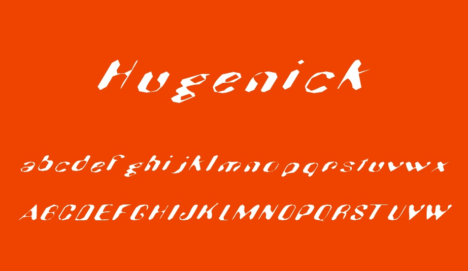 Hugenick font