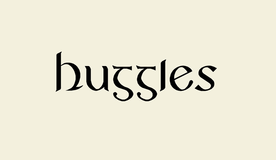 Huggles font big