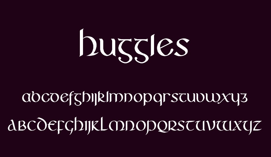 Huggles font