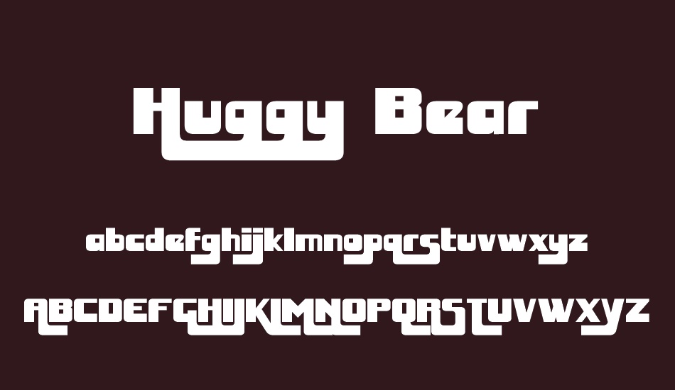 Huggy Bear font