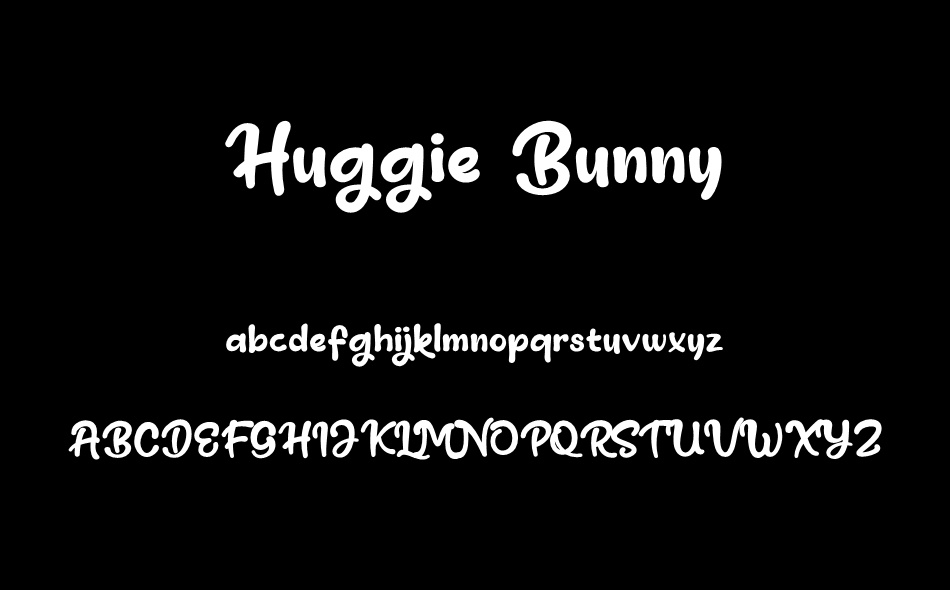 Huggie Bunny font