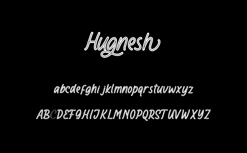 Hugnesh font