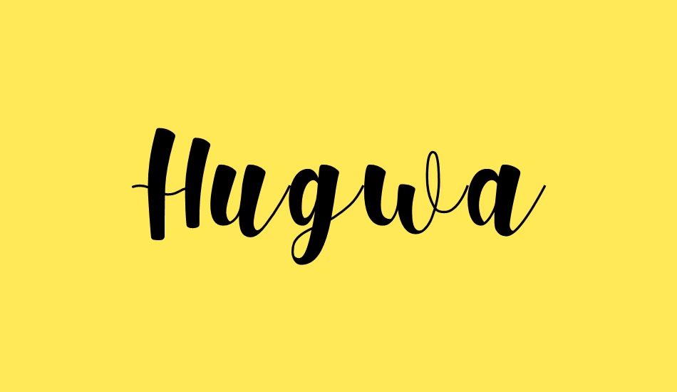 hugwa font big