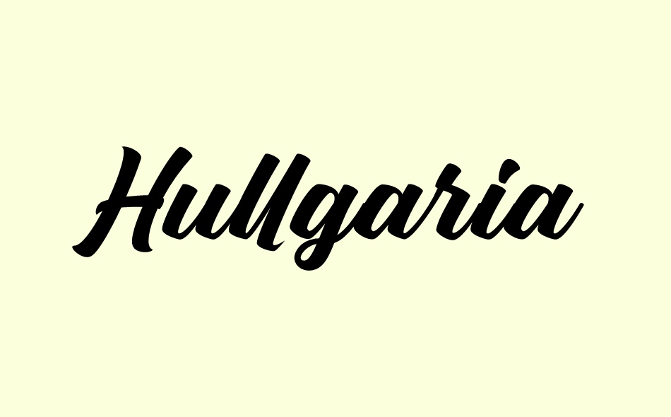 Hullgaria font big