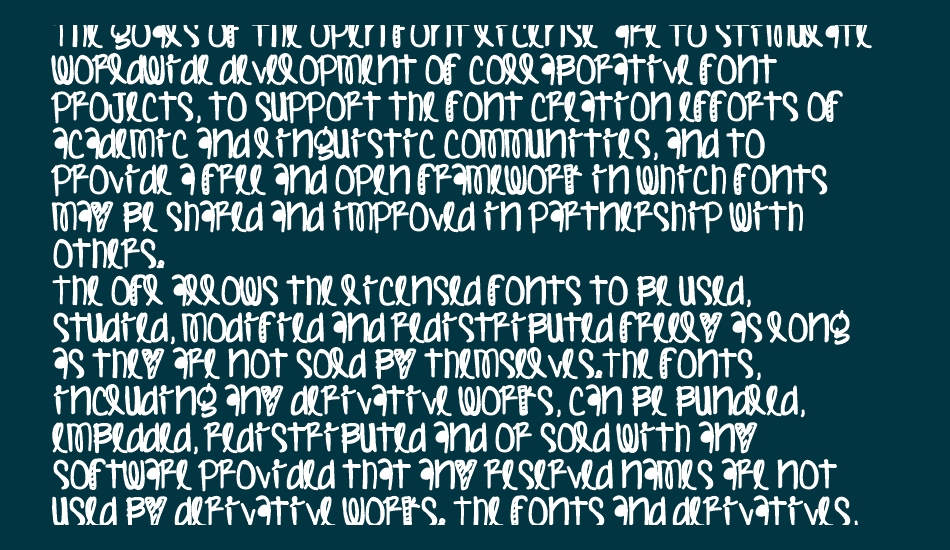 HumanNature font 1