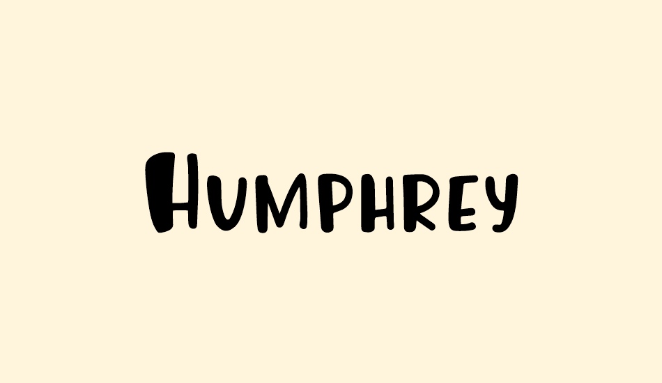 Humphrey font big