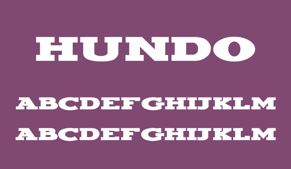 Hundo font