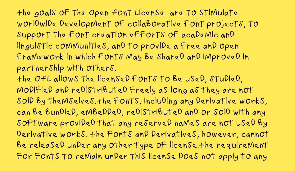 hundrighting font 1