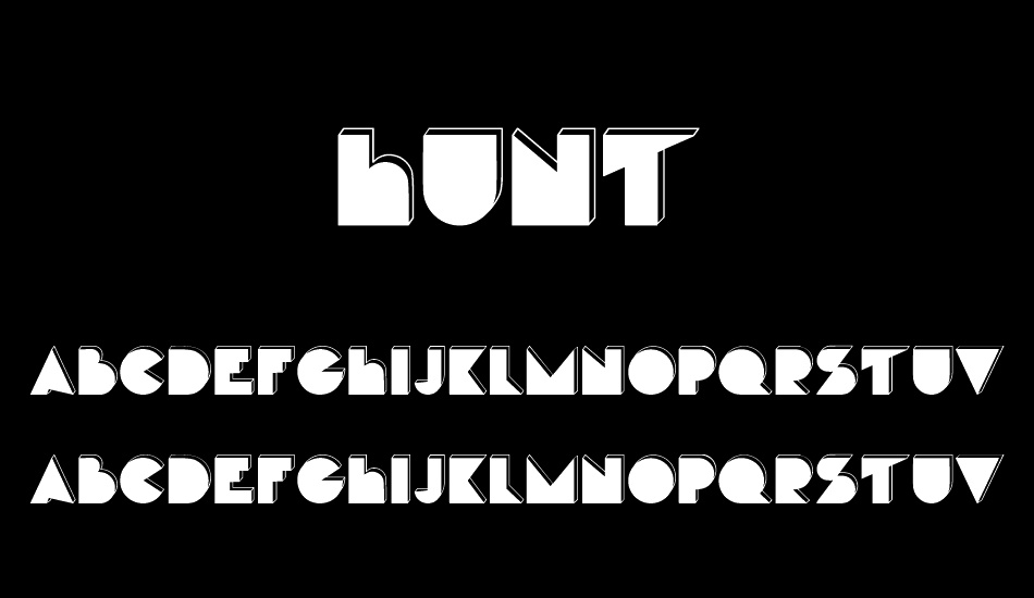 Hunt font