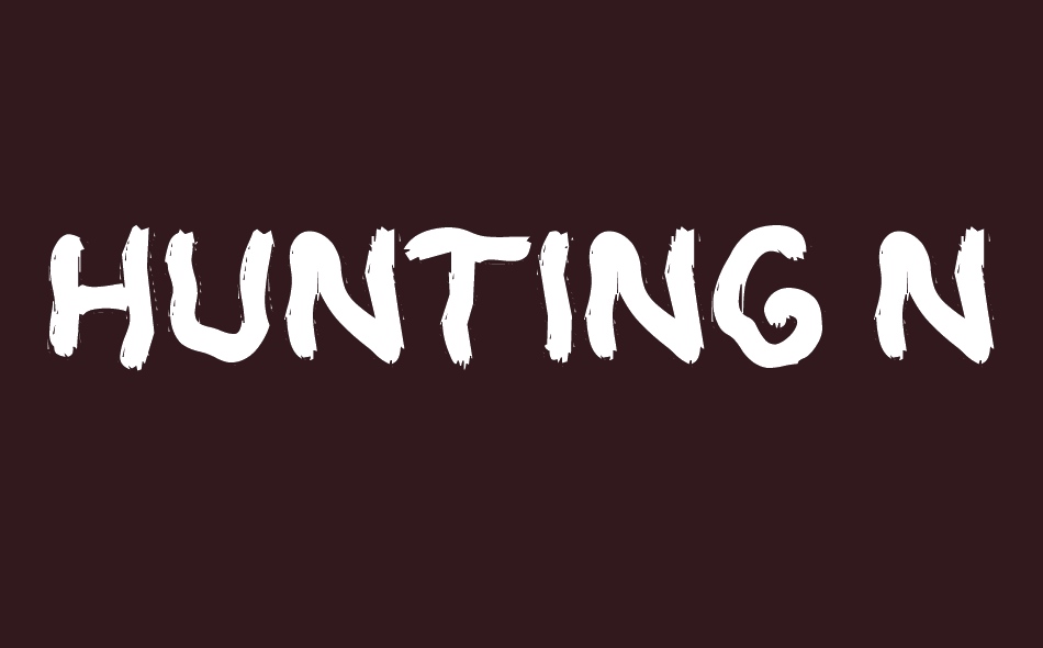 Hunting Night font big