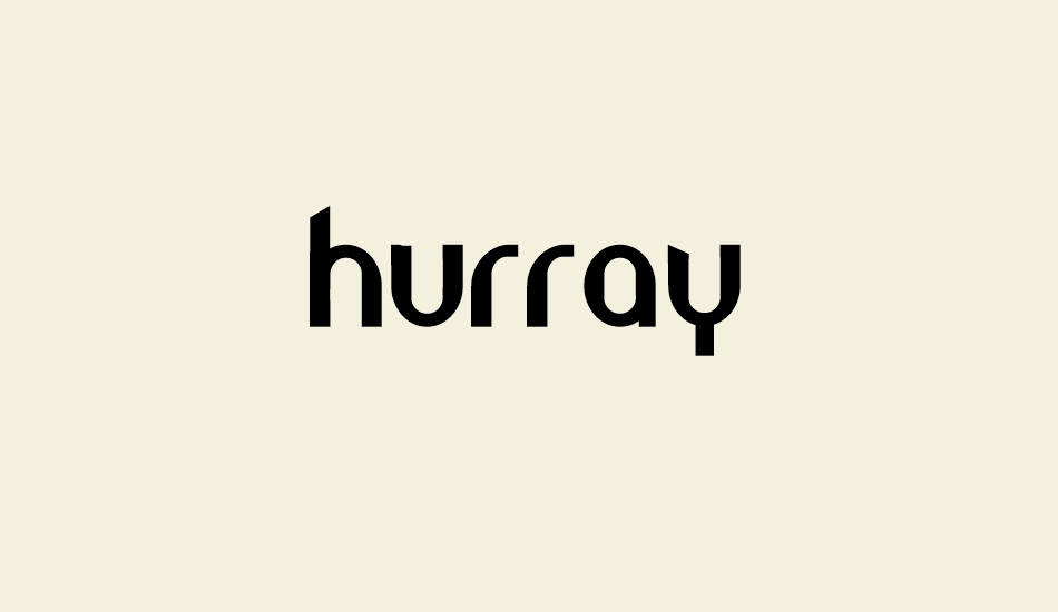 hurray font big