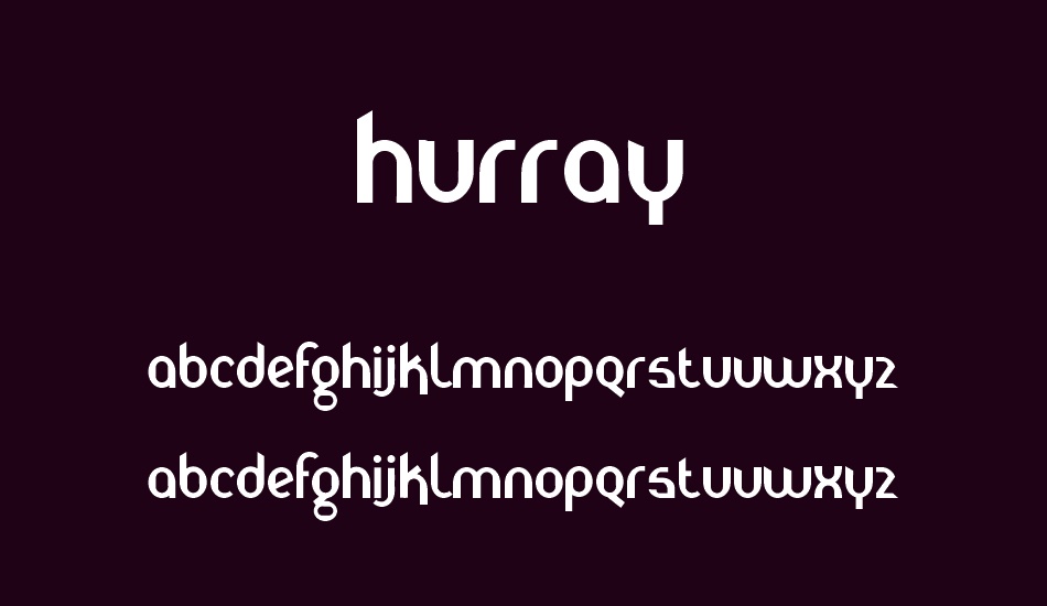 hurray font