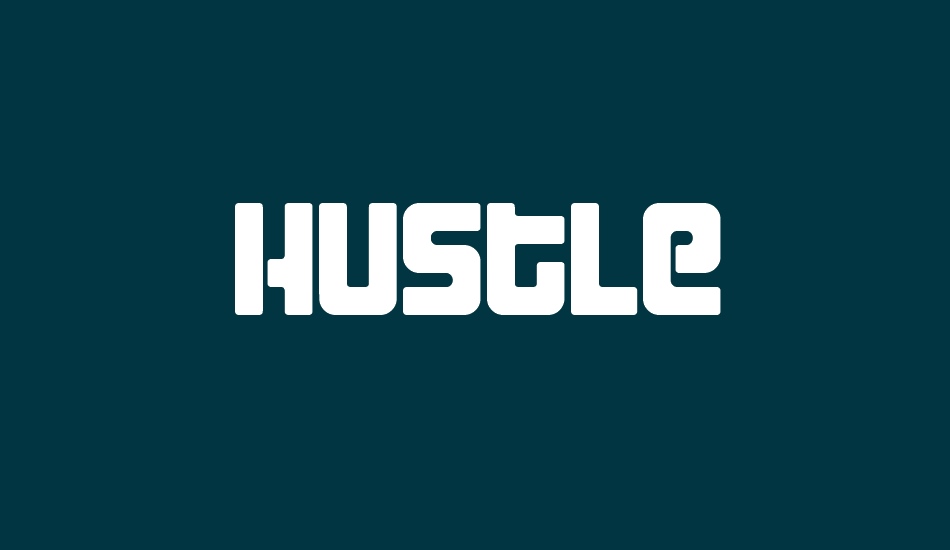 Hustle font big