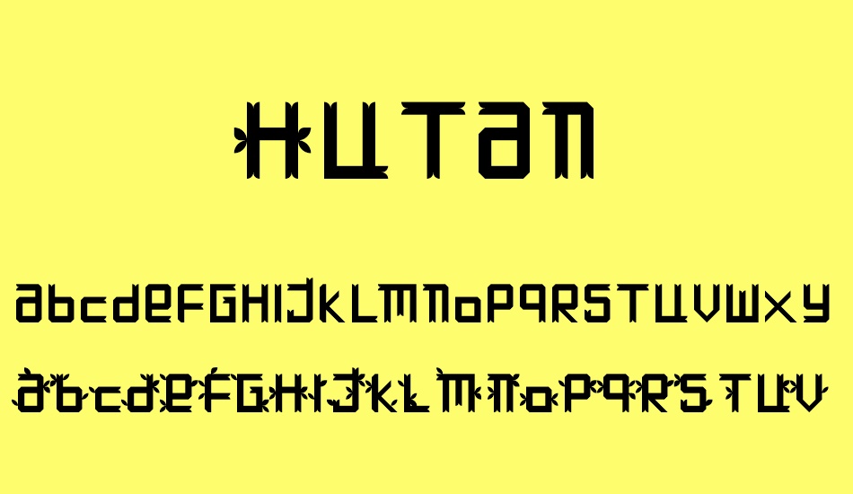 Hutan font