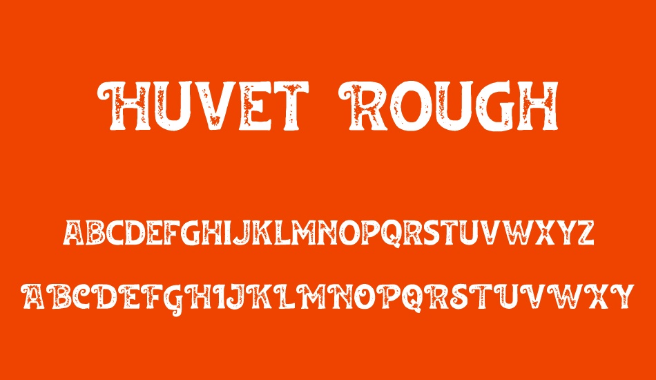 Huvet Rough font