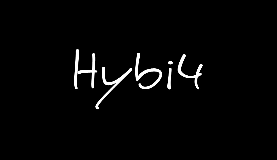 Hybi4 font big